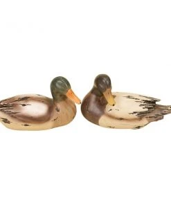 Grayson Lane Beige Duck Rustic Sculpture Polystone - Set of 2