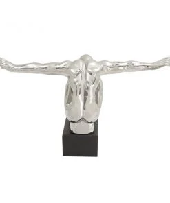 Grayson Lane 15-in x 26-in Traditional Sculpture Silver Porcelain Man -GRAYSON LANE shop 330858980 AlternateImage3 l