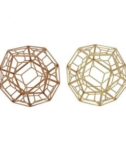 Grayson Lane Gold Modern Sculpture Metal - Set of 2