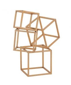 Grayson Lane 14-in x 11-in Modern Sculpture Copper Metal Geometric