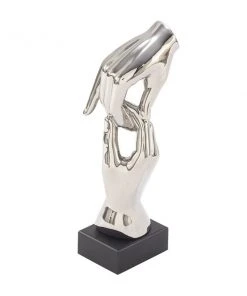 Grayson Lane 13-in x 5-in Traditional Sculpture Silver Porcelain Hands -GRAYSON LANE shop 330858985 AlternateImage3 l