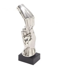 Grayson Lane 13-in x 5-in Traditional Sculpture Silver Porcelain Hands -GRAYSON LANE shop 330858985 AlternateImage4 l