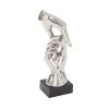 Grayson Lane 13-in x 5-in Traditional Sculpture Silver Porcelain Hands