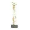 Grayson Lane 13-in x 16-in Contemporary Sculpture Gold Polystone