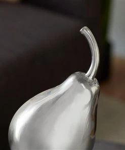 Grayson Lane 15-in x 7-in Glam Decorative Pear and Apple Silver Ceramic -GRAYSON LANE shop 330858989 AlternateImage2 l