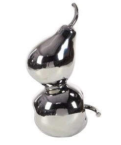 Grayson Lane 15-in x 7-in Glam Decorative Pear and Apple Silver Ceramic -GRAYSON LANE shop 330858989 AlternateImage3 l