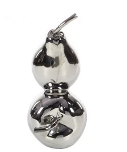 Grayson Lane 15-in x 7-in Glam Decorative Pear and Apple Silver Ceramic -GRAYSON LANE shop 330858989 AlternateImage4 l
