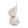 Grayson Lane 15-in x 7-in Glam Decorative Pear and Apple Silver Ceramic