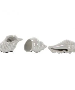 Grayson Lane White Coastal Seashell Sculpture Porcelain - Set of 3 -GRAYSON LANE shop 330858991 AlternateImage3 l