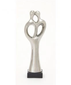 Grayson Lane 19-in x 6-in Traditional Sculpture Silver Porcelain Family