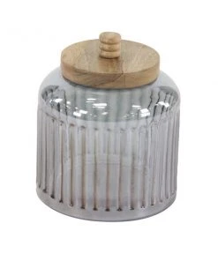 Grayson Lane Farmhouse Decorative Jar in Grey Glass - Set of 3 -GRAYSON LANE shop 330859018 AlternateImage5 l