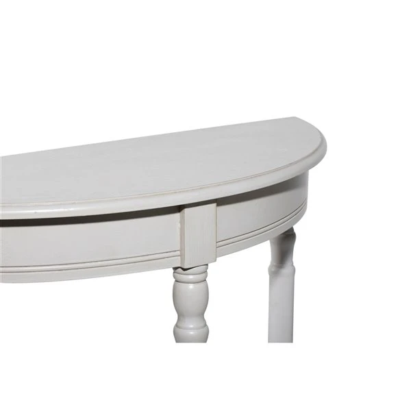 Grayson Lane 32-in x 32-in Wood Traditional Console Table - Light Grey 3 Grayson Lane 32-in x 32-in Wood Traditional Console Table - Light Grey - Image 3