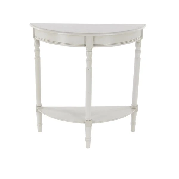 Grayson Lane 32-in x 32-in Wood Traditional Console Table - Light Grey 1 Grayson Lane 32-in x 32-in Wood Traditional Console Table - Light Grey
