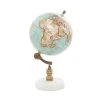 Grayson Lane 11-in x 6-in Contemporary Globe Aquamarine Marble and Wood