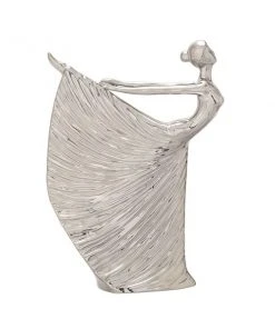 Grayson Lane 15-in x 11-in Traditional Sculpture Silver Porcelain Dancer