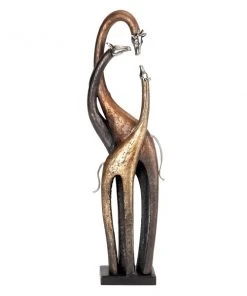 Grayson Lane Brass Polystone Giraffe Sculpture