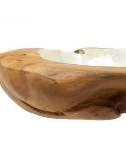Grayson Lane Natural Brown Wood and Shell Decorative Bowl -GRAYSON LANE shop 330859604 AlternateImage3 l