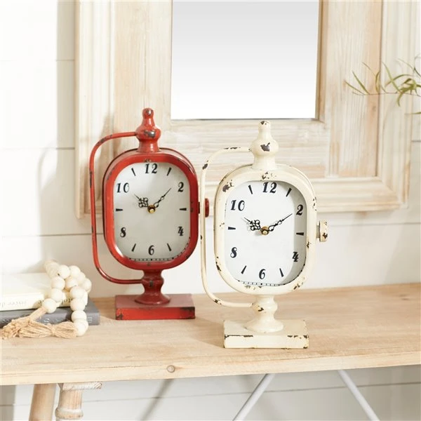 Grayson Lane Analog Oval Tabletop Standard Clock - Set of 2 2 Grayson Lane Analog Oval Tabletop Standard Clock - Set of 2 - Image 2