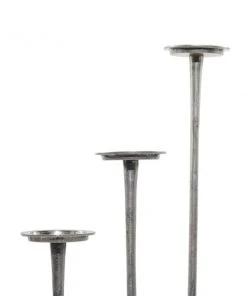 Grayson Lane Silver Pillar Candle Holder - Set of 3 -GRAYSON LANE shop 330859614 AlternateImage4 l