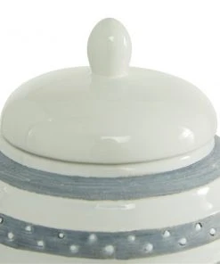 Grayson Lane White Ceramic Decorative Jars - Set of 2 -GRAYSON LANE shop 330859626 AlternateImage2 l