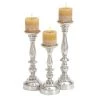 Grayson Lane Metal Pillar Candle Holder - Set of 3