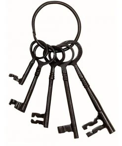 Grayson Lane Black Aluminum Keys - Set of 5