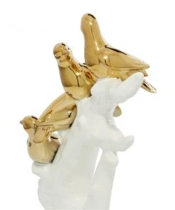 Grayson Lane Gold Porcelain Bird Sculpture -GRAYSON LANE shop 330859633 AlternateImage2 l