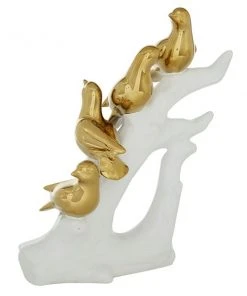 Grayson Lane Gold Porcelain Bird Sculpture