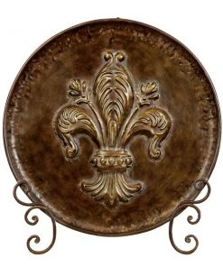 Grayson Lane Brown Iron Decorative Plate Stand
