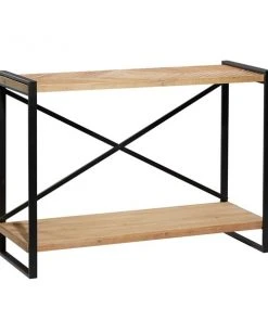 Grayson Lane Brown Industrial Console Table