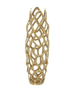 Grayson Lane Contemporary Gold Aluminum Vase