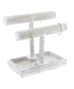 Grayson Lane Tabletop White Jewelry Holder