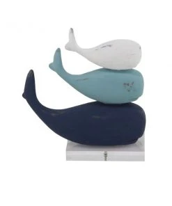 Grayson Lane Polystone Whales Sculpture