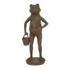 Grayson Lane Rustic Dark Brown Polystone Frog Sculpture