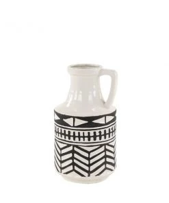 Grayson Lane Eclectic White Ceramic Vase