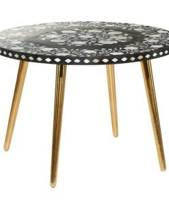 Grayson Lane Black and White Wood Coffee Table