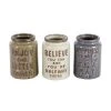 Grayson Lane Vintage Ceramic Decorative Jars - Set of 3