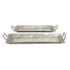 Grayson Lane Grey Metal Trays - Set of 2