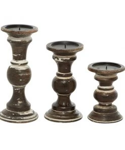 Grayson Lane Country Cottage Pillar Candle Holder - Set of 3 -GRAYSON LANE shop 330859722 AlternateImage5 l