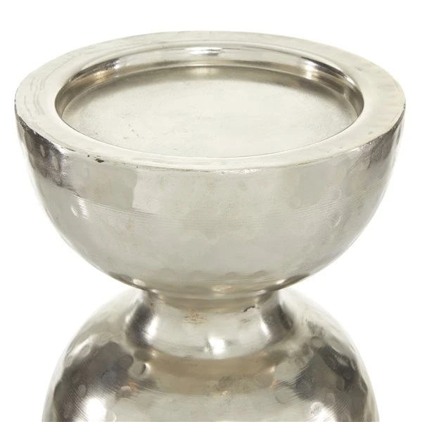 Grayson Lane Silver Iron Pillar Candle Holder 4 Grayson Lane Silver Iron Pillar Candle Holder - Image 4