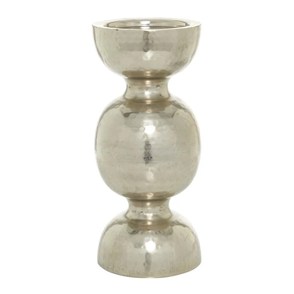 Grayson Lane Silver Iron Pillar Candle Holder 5 Grayson Lane Silver Iron Pillar Candle Holder - Image 5