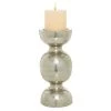 Grayson Lane Silver Iron Pillar Candle Holder