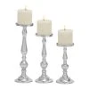 Grayson Lane Aluminum Pillar Candle Holder - Set of 3