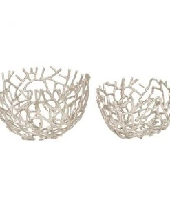 Grayson Lane Aluminum Decorative Bowls - Set of 2
