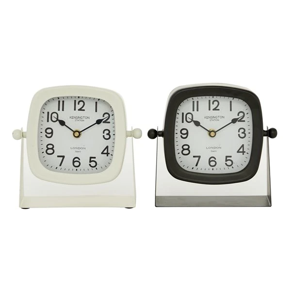 Grayson Lane Analog Square Tabletop Standard Clock - Set of 2 4 Grayson Lane Analog Square Tabletop Standard Clock - Set of 2 - Image 4