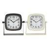 Grayson Lane Analog Square Tabletop Standard Clock - Set of 2
