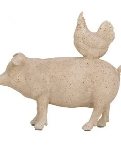 Grayson Lane Beige Polystone Animals Sculpture