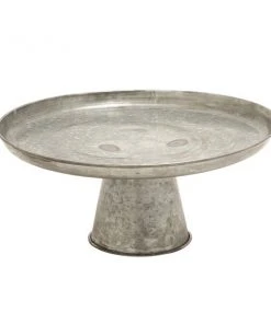 Grayson Lane Grey Iron Cake Stand