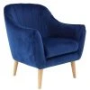 Grayson Lane Modern Blue Polyester Blend Accent Chair