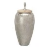 Grayson Lane Contemporary Silver Decorative Jar